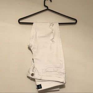 White Distressed Hollister Skinny Jeans